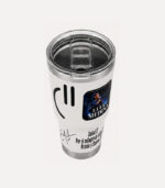 Vaso Térmico 30oz Blanco Sonrisa Chueca y Firma - Image 3